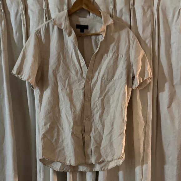 Banana Republic Other - Banana Republic Men's linen Beige Short Sleeve Shirt Large